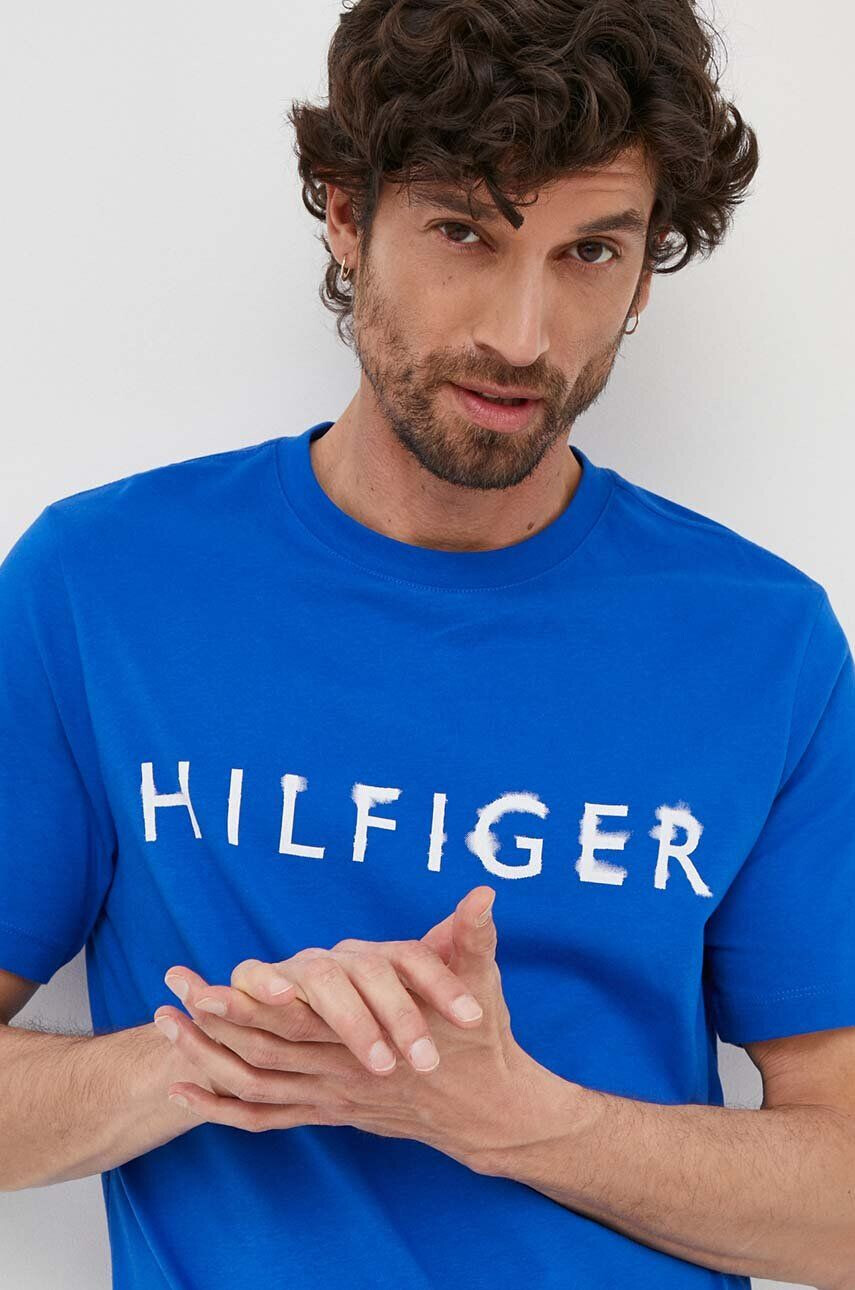 Tommy Hilfiger Bavlnené tričko s potlačou - Pepit.sk