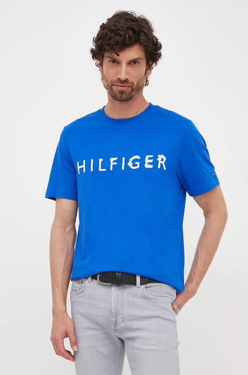 Tommy Hilfiger Bavlnené tričko s potlačou - Pepit.sk