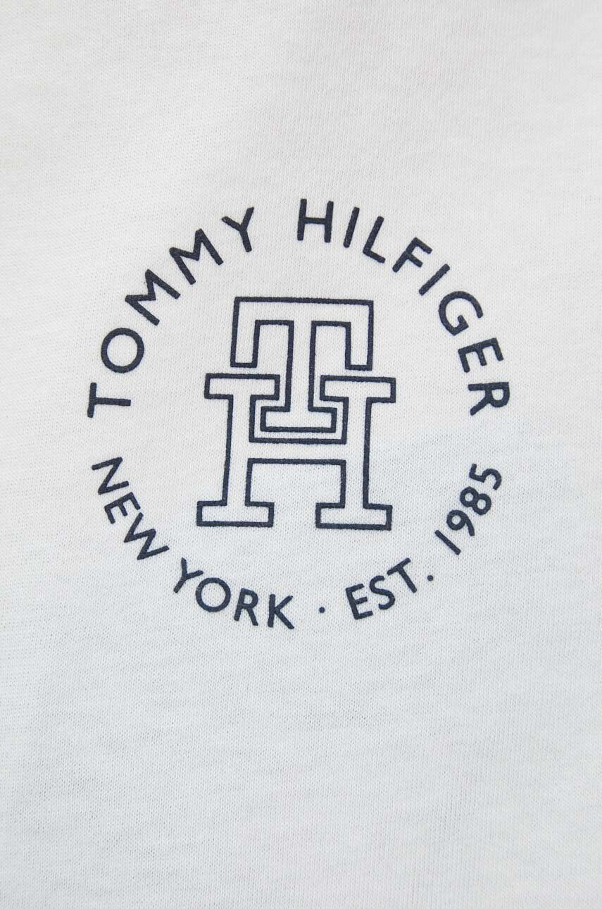 Tommy Hilfiger Bavlnené tričko čierna farba s potlačou - Pepit.sk