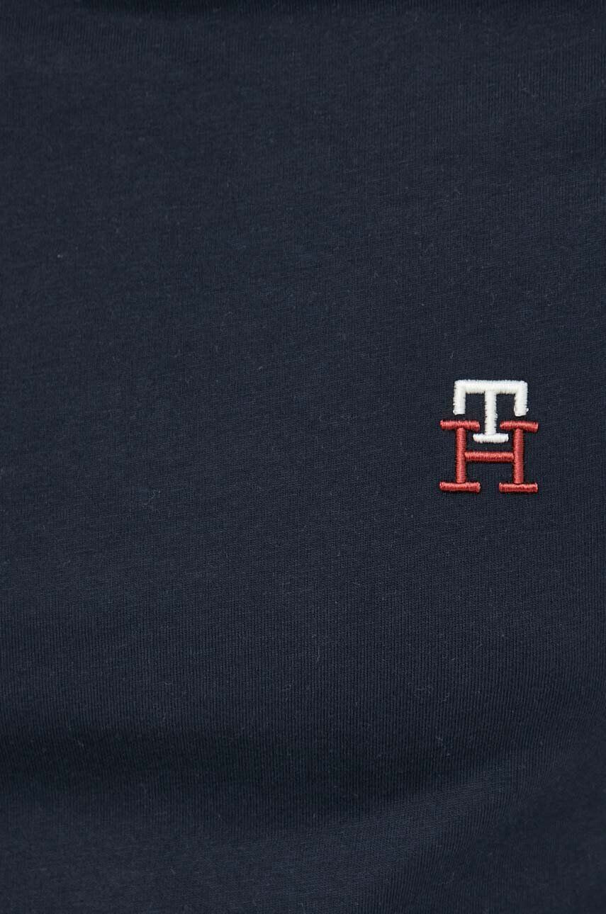 Tommy Hilfiger Bavlnené tričko tmavomodrá farba s potlačou - Pepit.sk