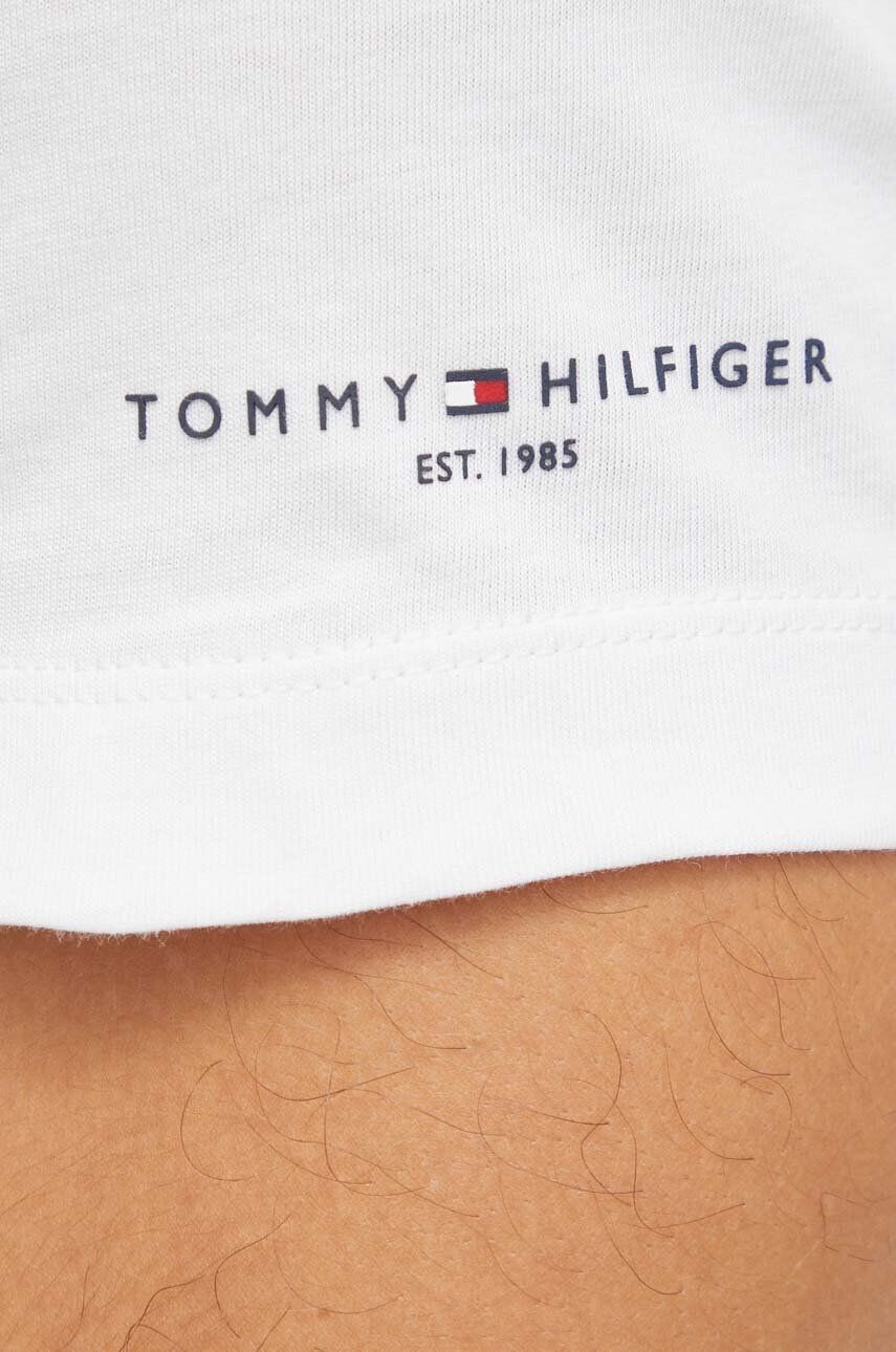 Tommy Hilfiger Bavlnené tričko pánsky biela farba jednofarebný - Pepit.sk