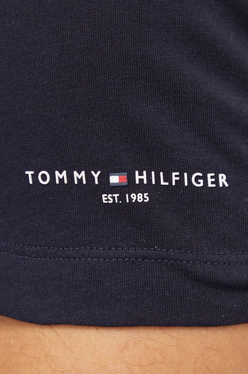 Tommy Hilfiger Bavlnené tričko pánsky tmavomodrá farba jednofarebný - Pepit.sk