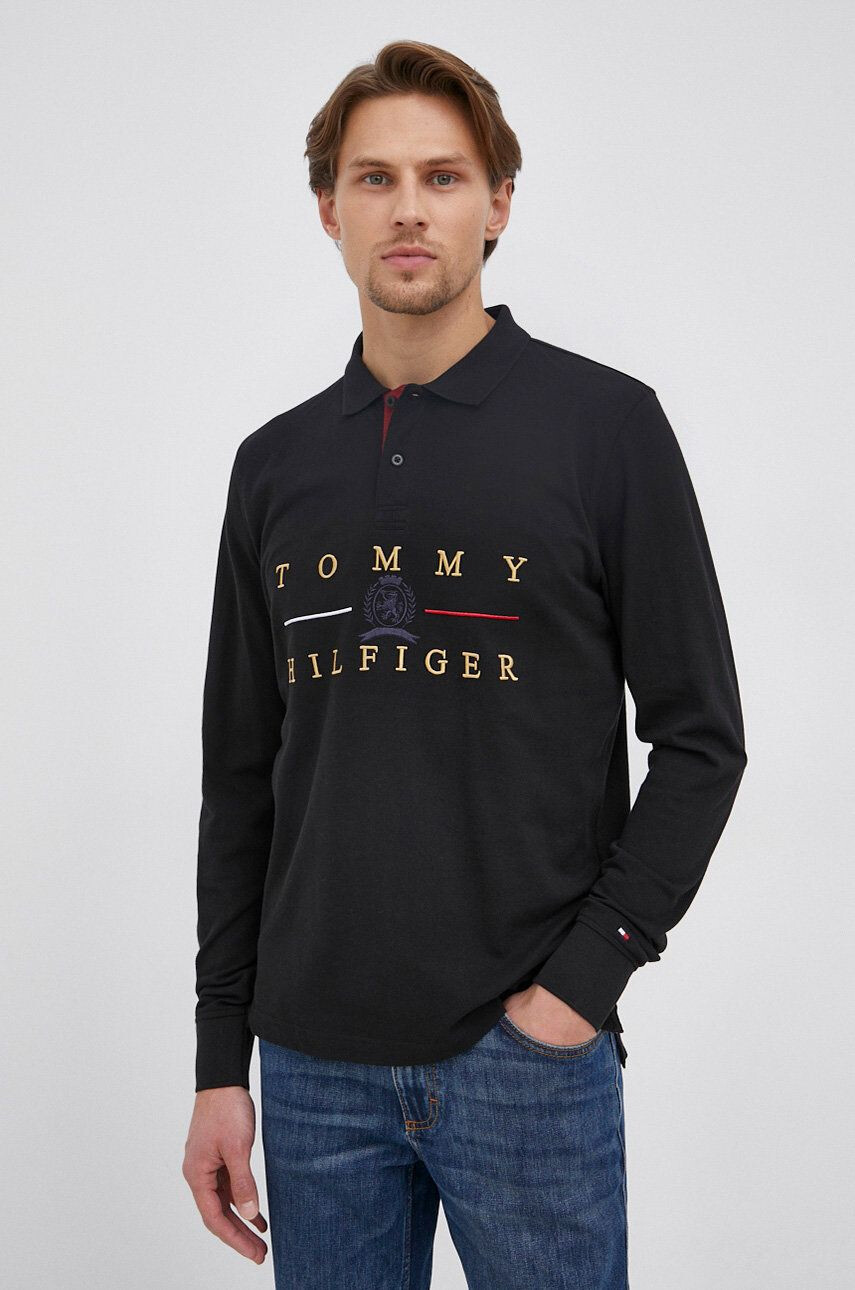 Tommy Hilfiger Bavlnené tričko s dlhým rukávom - Pepit.sk