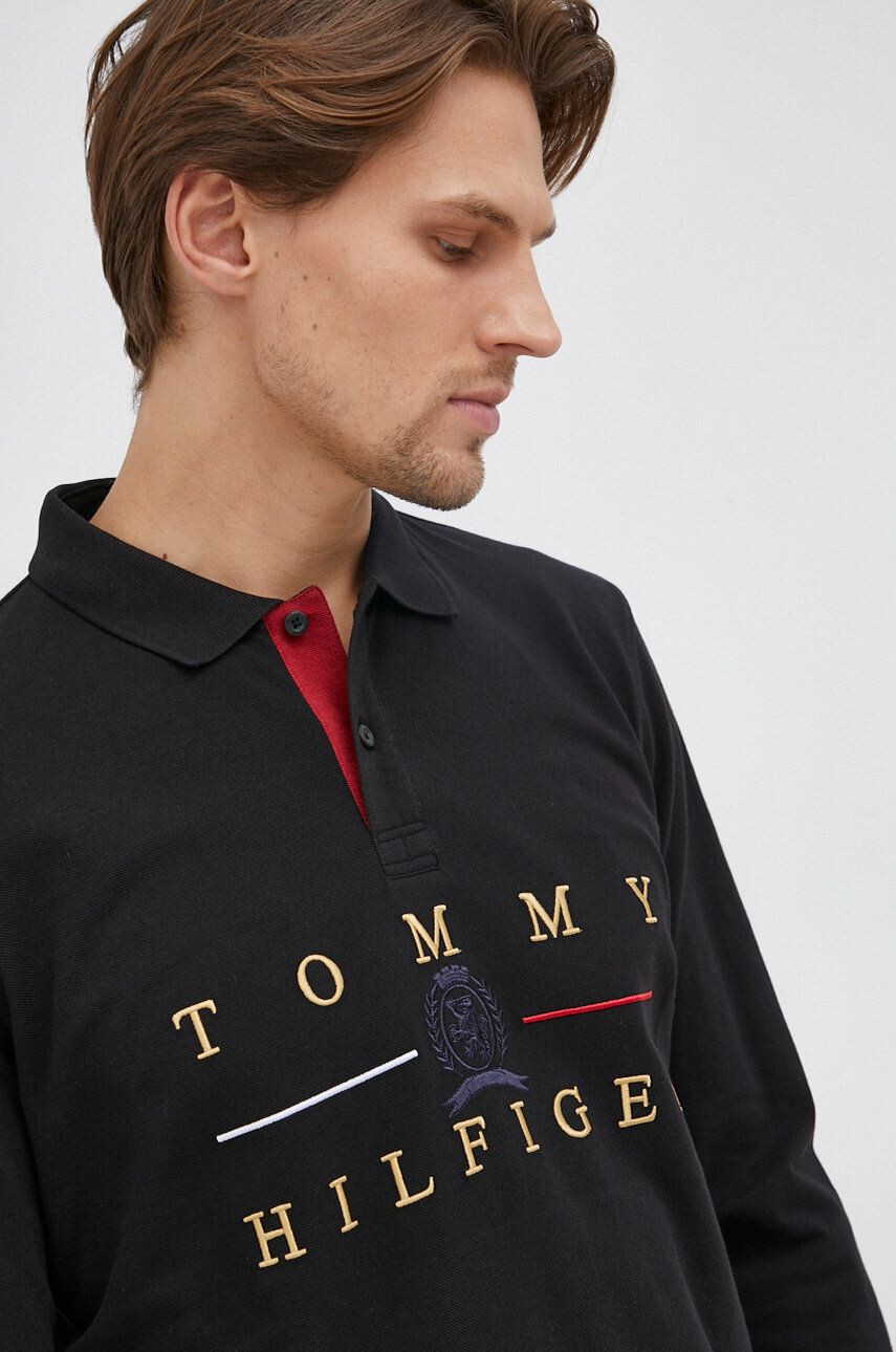 Tommy Hilfiger Bavlnené tričko s dlhým rukávom - Pepit.sk