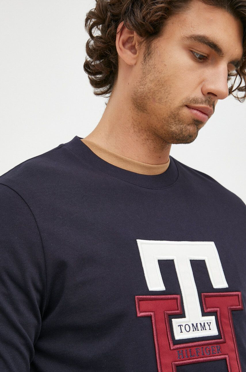 Tommy Hilfiger Bavlnené tričko s dlhým rukávom - Pepit.sk