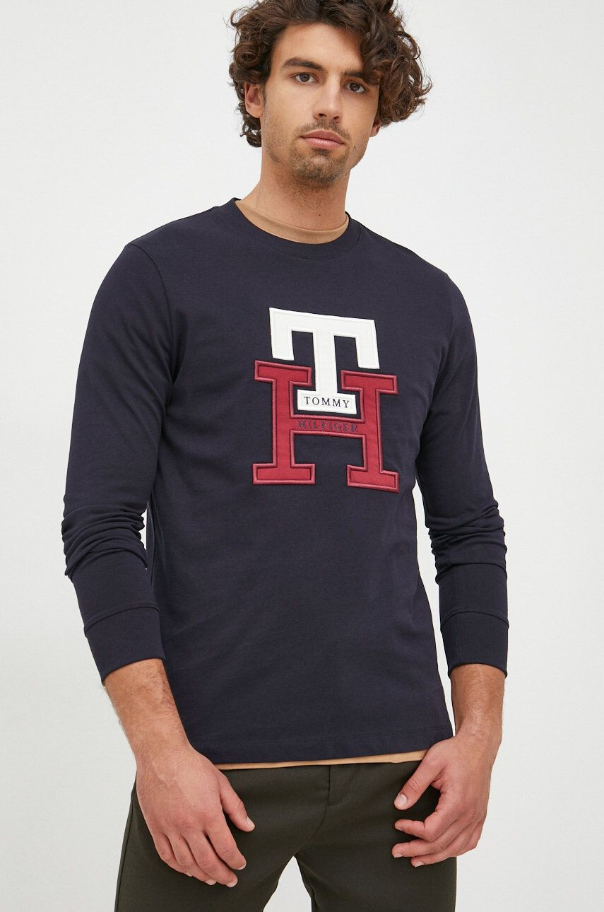 Tommy Hilfiger Bavlnené tričko s dlhým rukávom - Pepit.sk