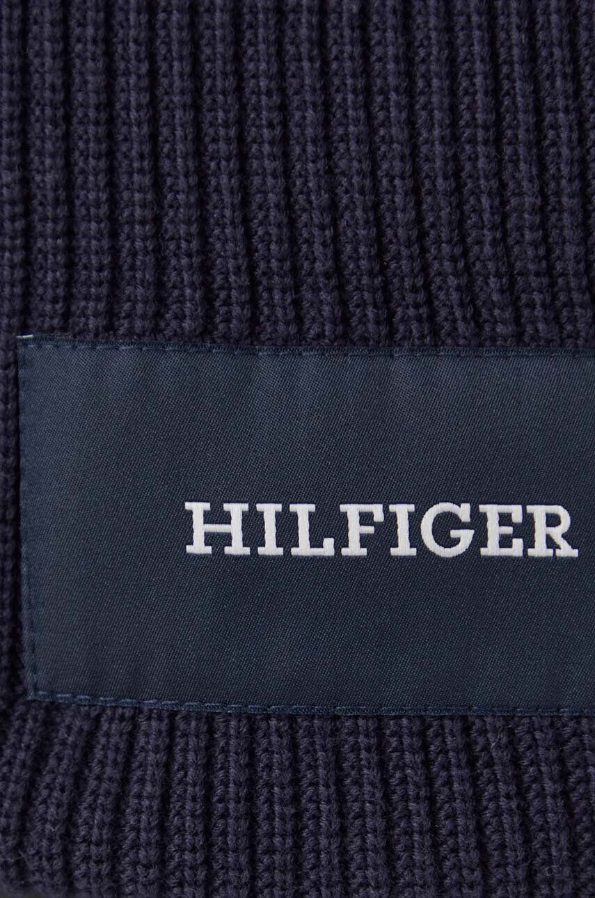 Tommy Hilfiger Bavlnený sveter tmavomodrá farba s polorolákom - Pepit.sk