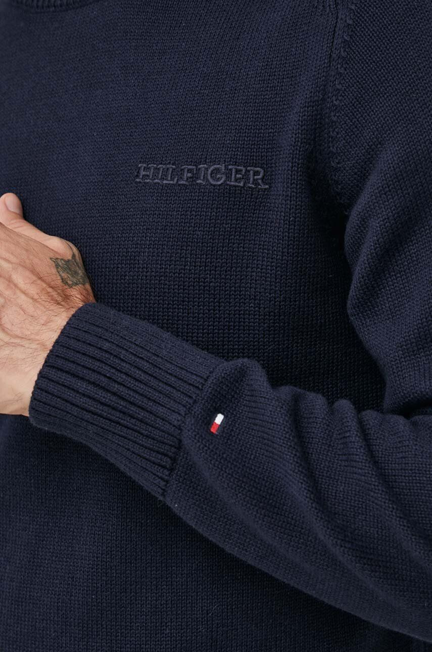 Tommy Hilfiger Bavlnený sveter biela farba tenký - Pepit.sk