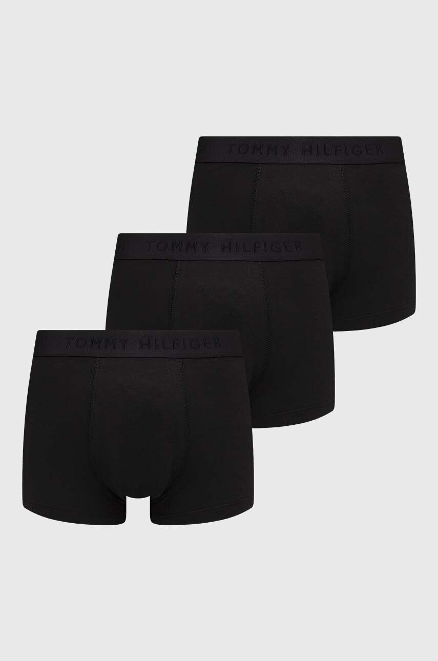 Tommy Hilfiger Boxerky 3-pak pánske čierna farba - Pepit.sk