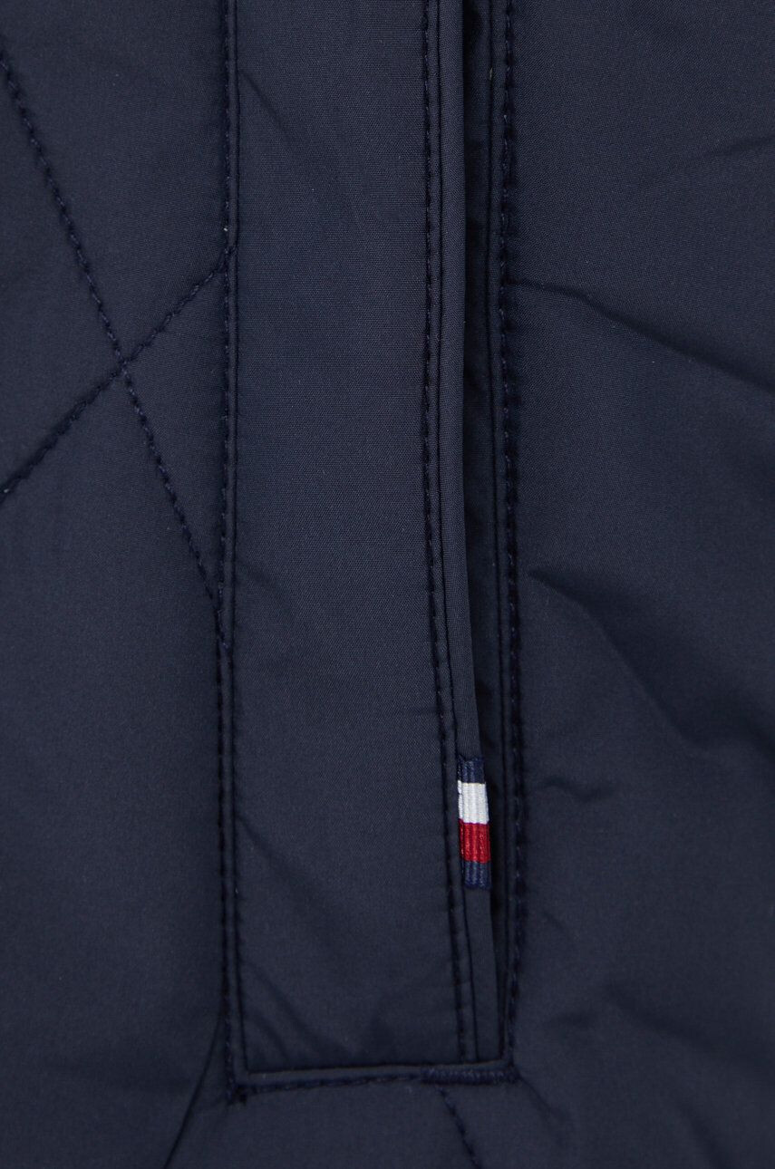 Tommy Hilfiger Bunda dámska tmavomodrá farba prechodná - Pepit.sk