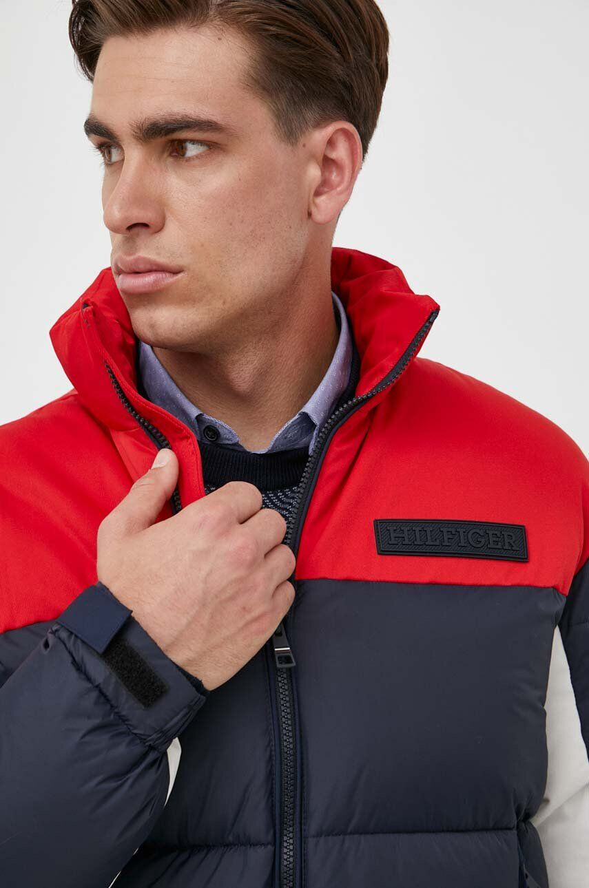 Tommy Hilfiger Bunda dámska tmavomodrá farba prechodná - Pepit.sk