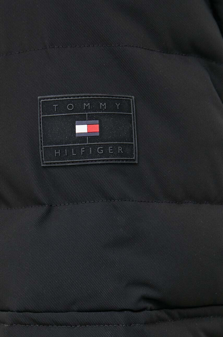 Tommy Hilfiger Bunda pánska čierna farba zimná - Pepit.sk