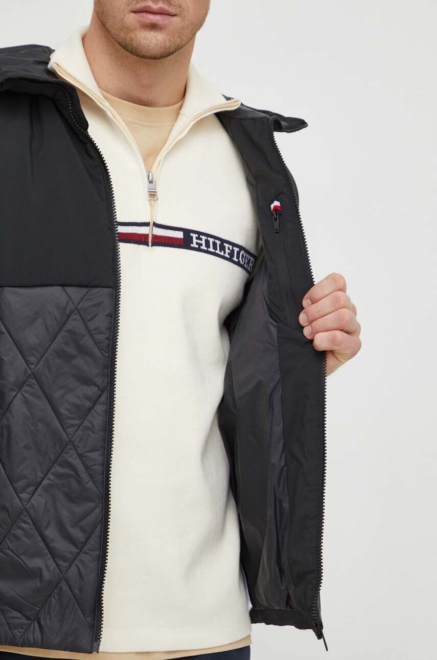 Tommy Hilfiger Bunda pánska čierna farba prechodná - Pepit.sk