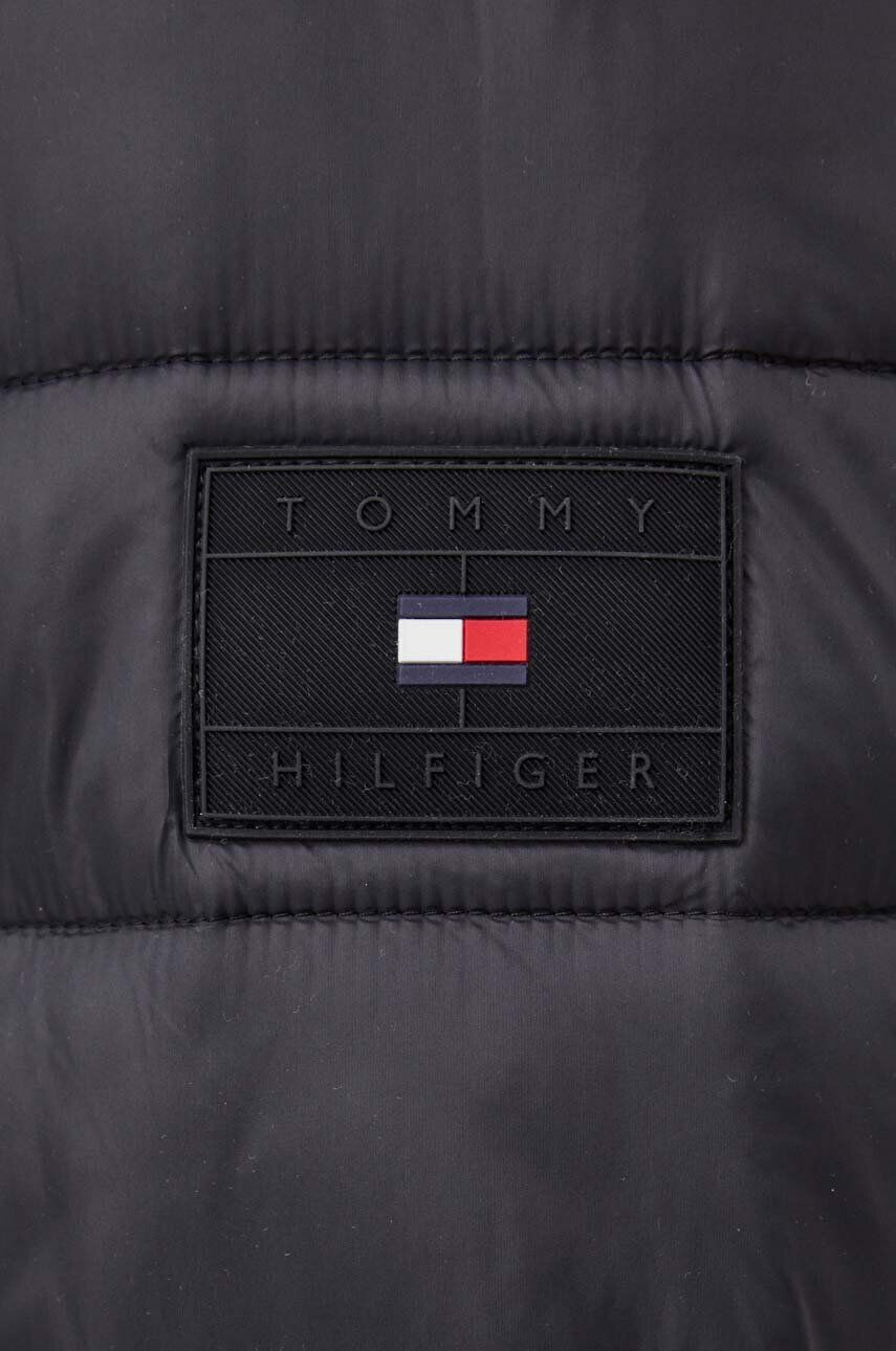 Tommy Hilfiger Bunda pánska tmavomodrá farba prechodná - Pepit.sk