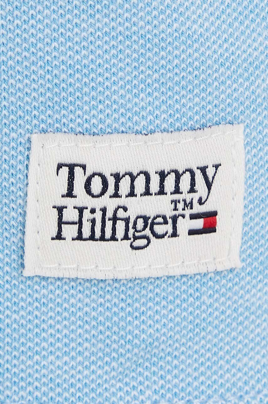 Tommy Hilfiger Detská bavlenná polokošeľa melanžový - Pepit.sk