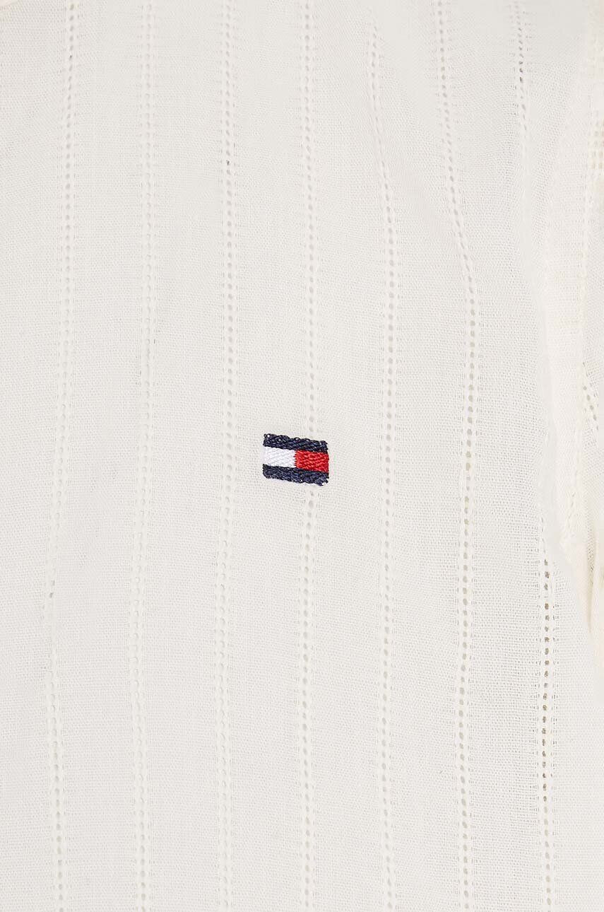 Tommy Hilfiger Detská bavlnená košeľa béžová farba - Pepit.sk