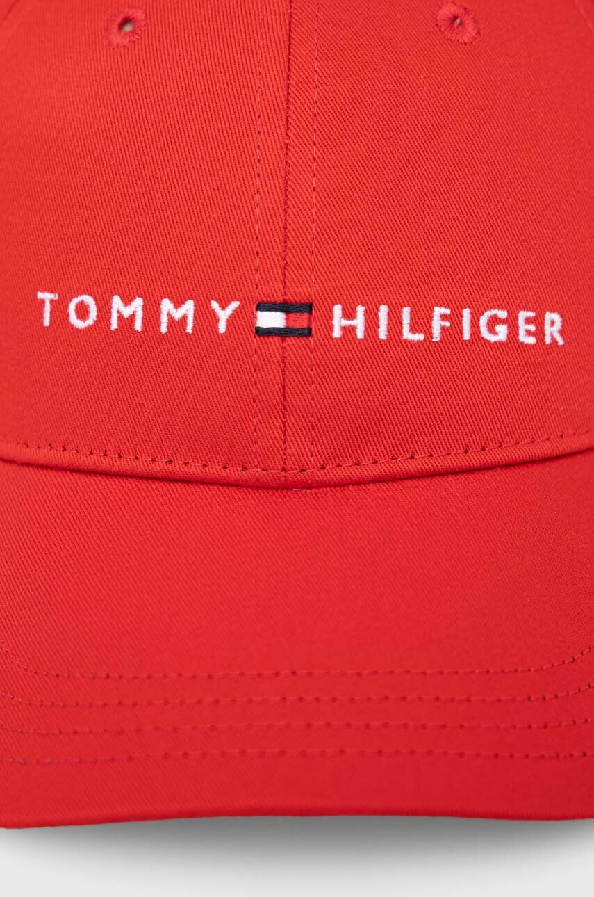 Tommy Hilfiger Detská bavlnená šiltovka tmavomodrá farba s potlačou - Pepit.sk