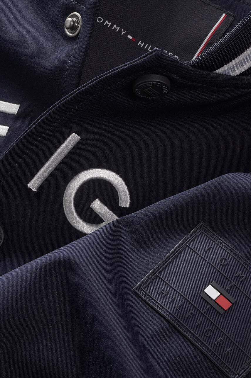 Tommy Hilfiger Detská bunda bomber zelená farba - Pepit.sk