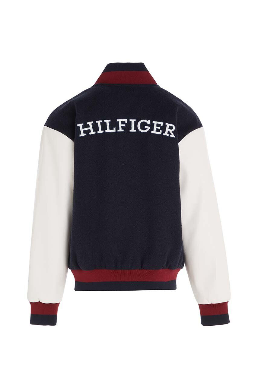 Tommy Hilfiger Detská bunda bomber s prímesou vlny - Pepit.sk