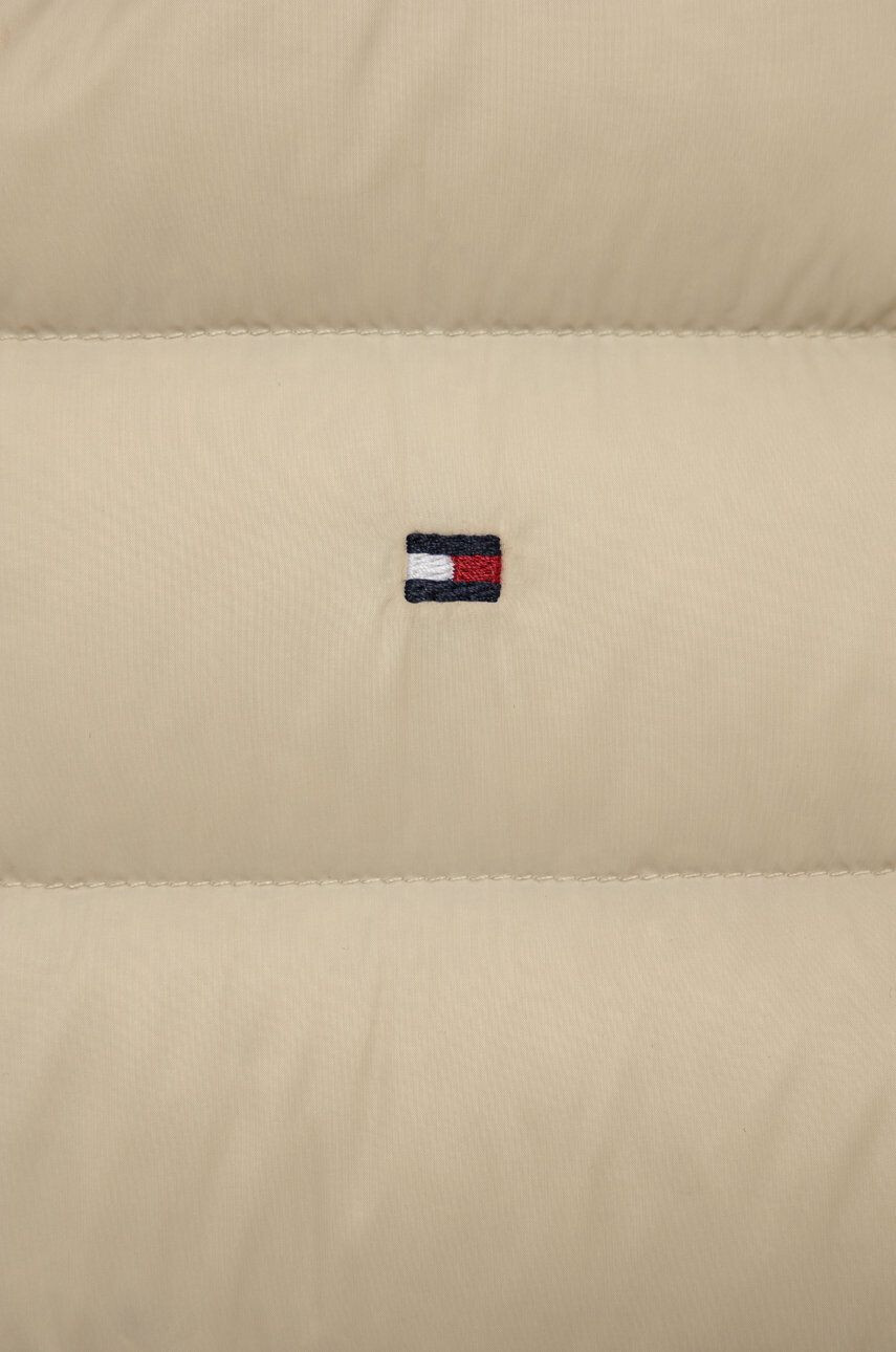 Tommy Hilfiger Detská páperová bunda béžová farba - Pepit.sk