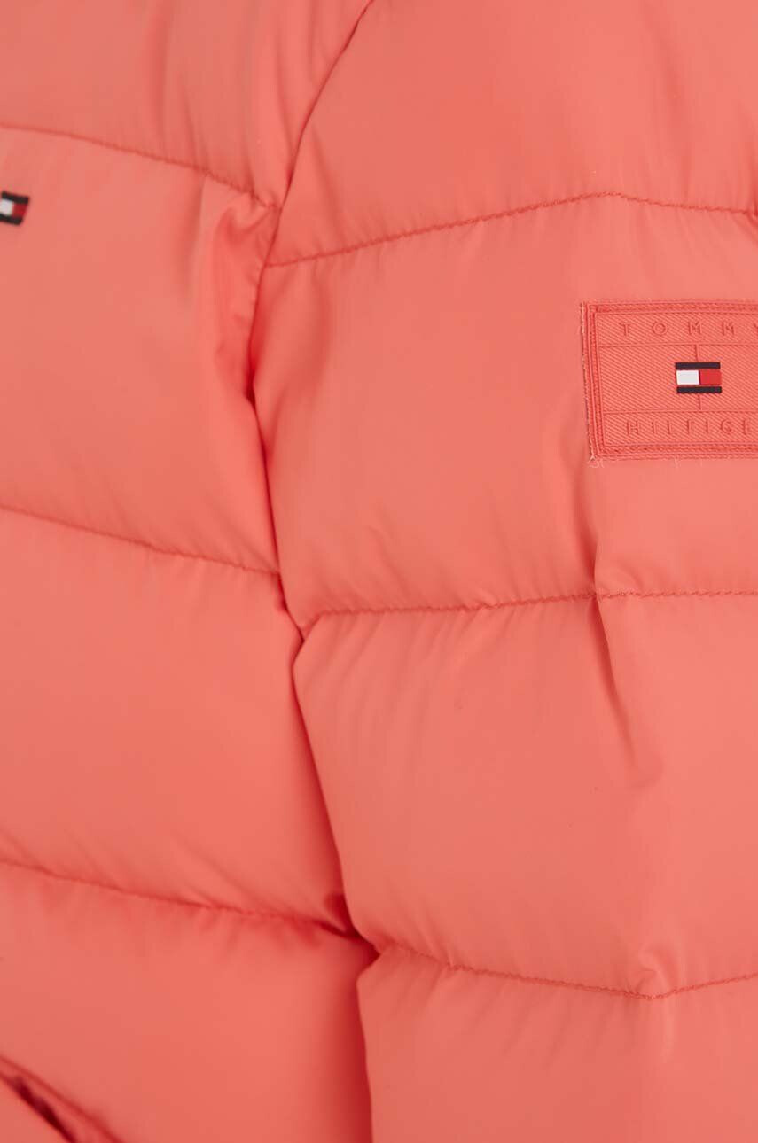 Tommy Hilfiger Detská páperová bunda oranžová farba - Pepit.sk