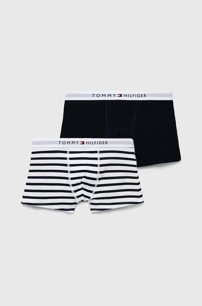 Tommy Hilfiger Detské bavlnené boxerky 2-pak tmavomodrá farba - Pepit.sk