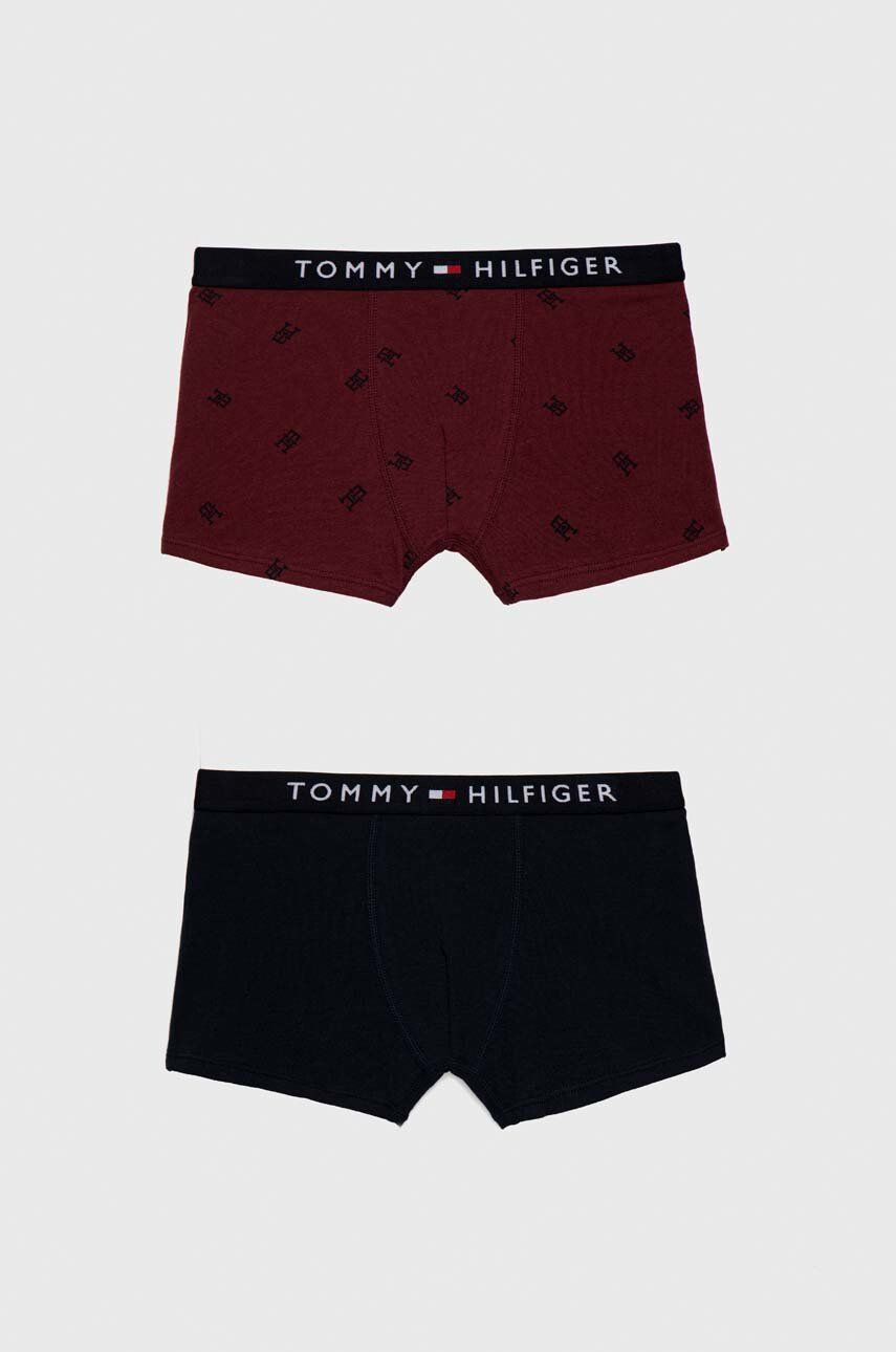 Tommy Hilfiger Detské boxerky bordová farba - Pepit.sk