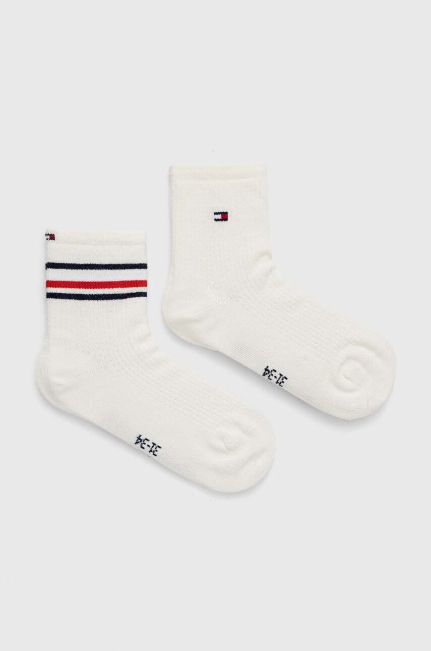 Tommy Hilfiger Detské ponožky 2-pak biela farba - Pepit.sk