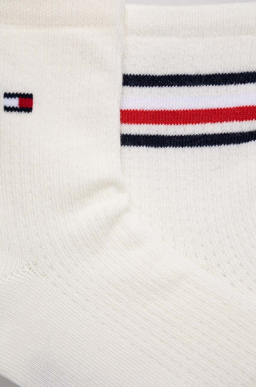 Tommy Hilfiger Detské ponožky 2-pak biela farba - Pepit.sk