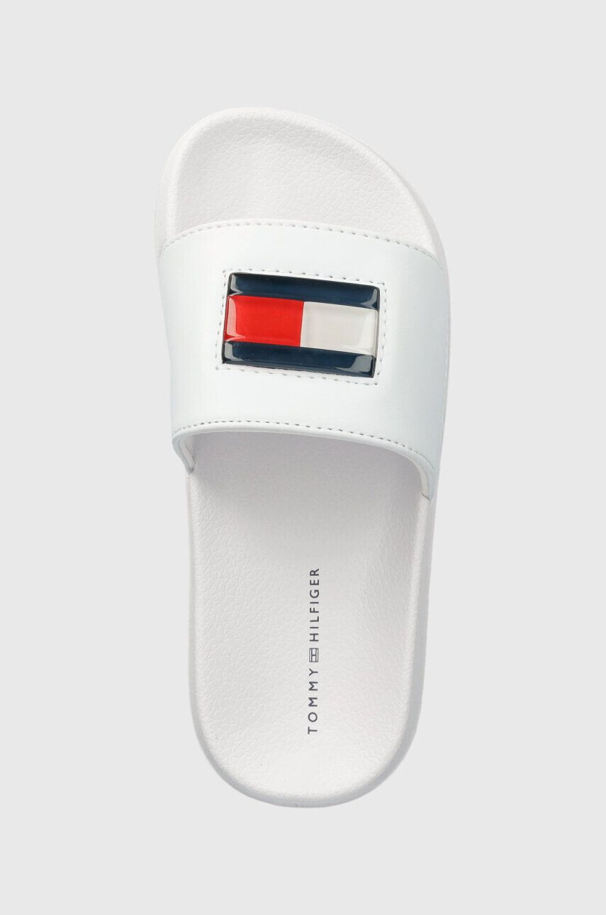 Tommy Hilfiger Detské šľapky biela farba - Pepit.sk