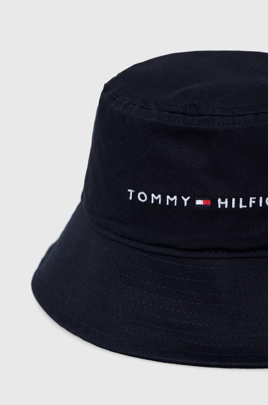 Tommy Hilfiger Detský bavlnený klobúk tmavomodrá farba bavlnený - Pepit.sk