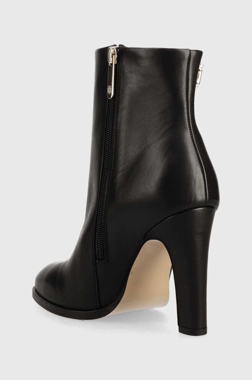 Tommy Hilfiger Kožené členkové topánky High Heel Leather Boot - Pepit.sk