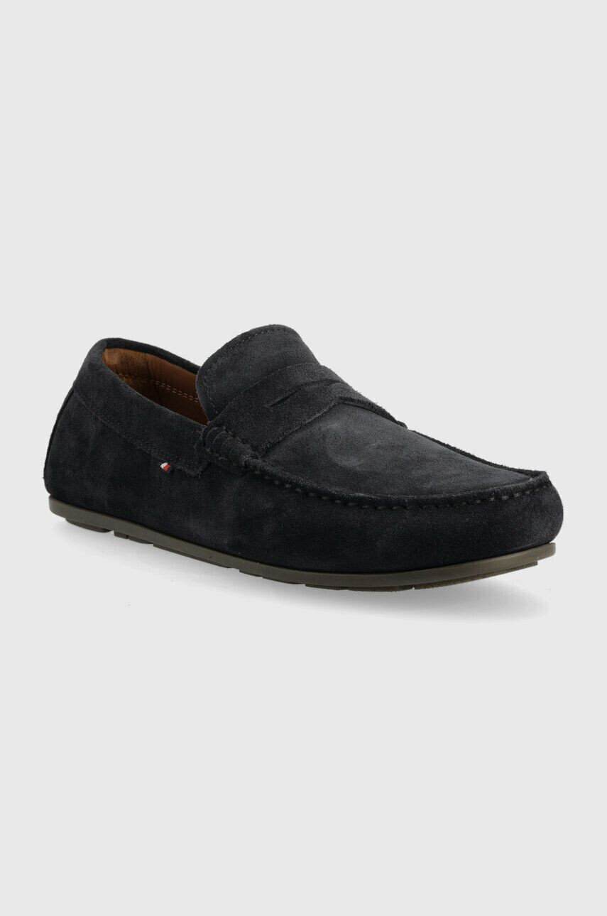 Tommy Hilfiger Kožené mokasíny CASUAL HILFIGER SUEDE DRIVER - Pepit.sk