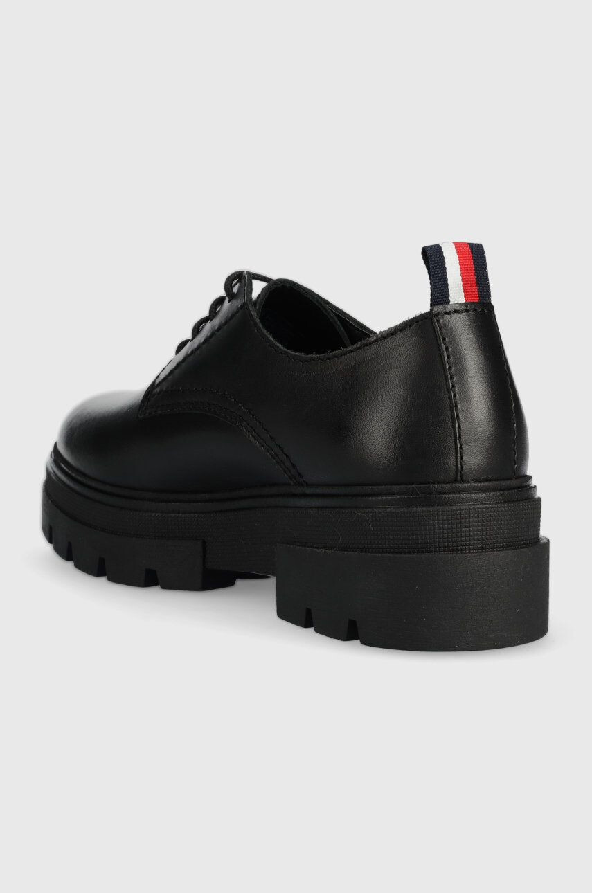 Tommy Hilfiger Kožené poltopánky Leather Lace Up Shoe - Pepit.sk