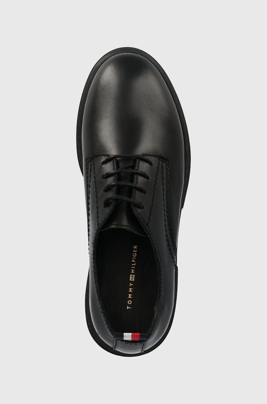 Tommy Hilfiger Kožené poltopánky Leather Lace Up Shoe - Pepit.sk