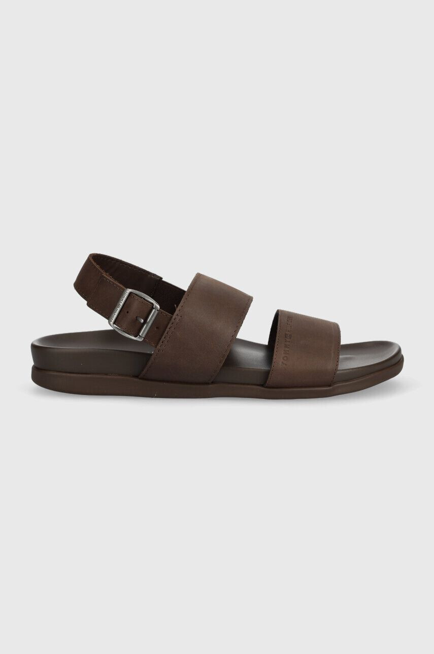 Tommy Hilfiger Kožené sandále HILFIGER PREMIUM LEATHER SANDAL - Pepit.sk