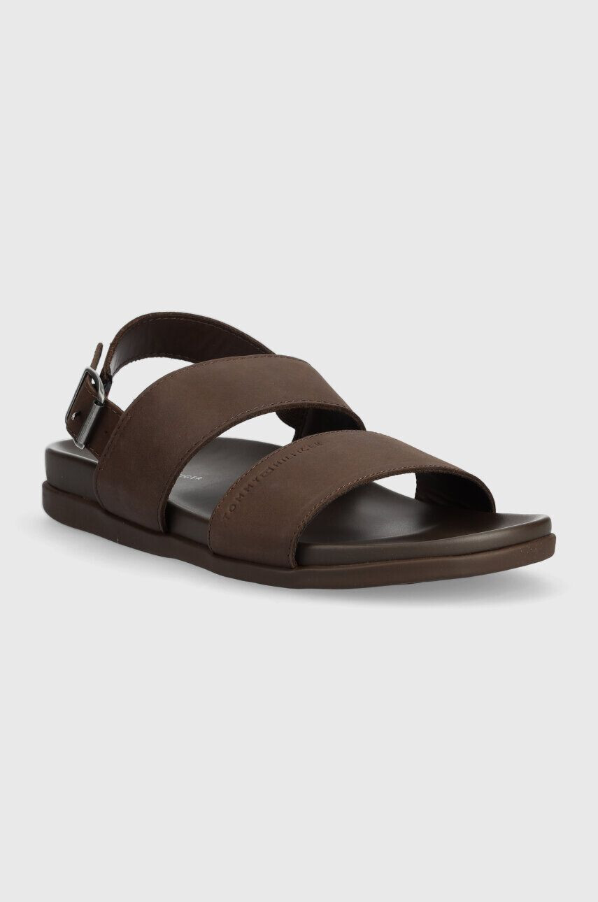 Tommy Hilfiger Kožené sandále HILFIGER PREMIUM LEATHER SANDAL - Pepit.sk