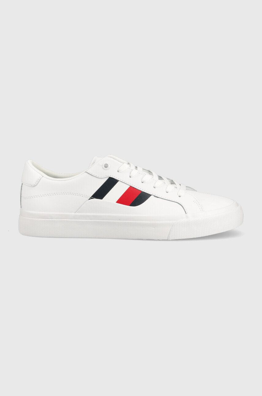 Tommy Hilfiger Kožené tenisky Core Stripes Vulc - Pepit.sk