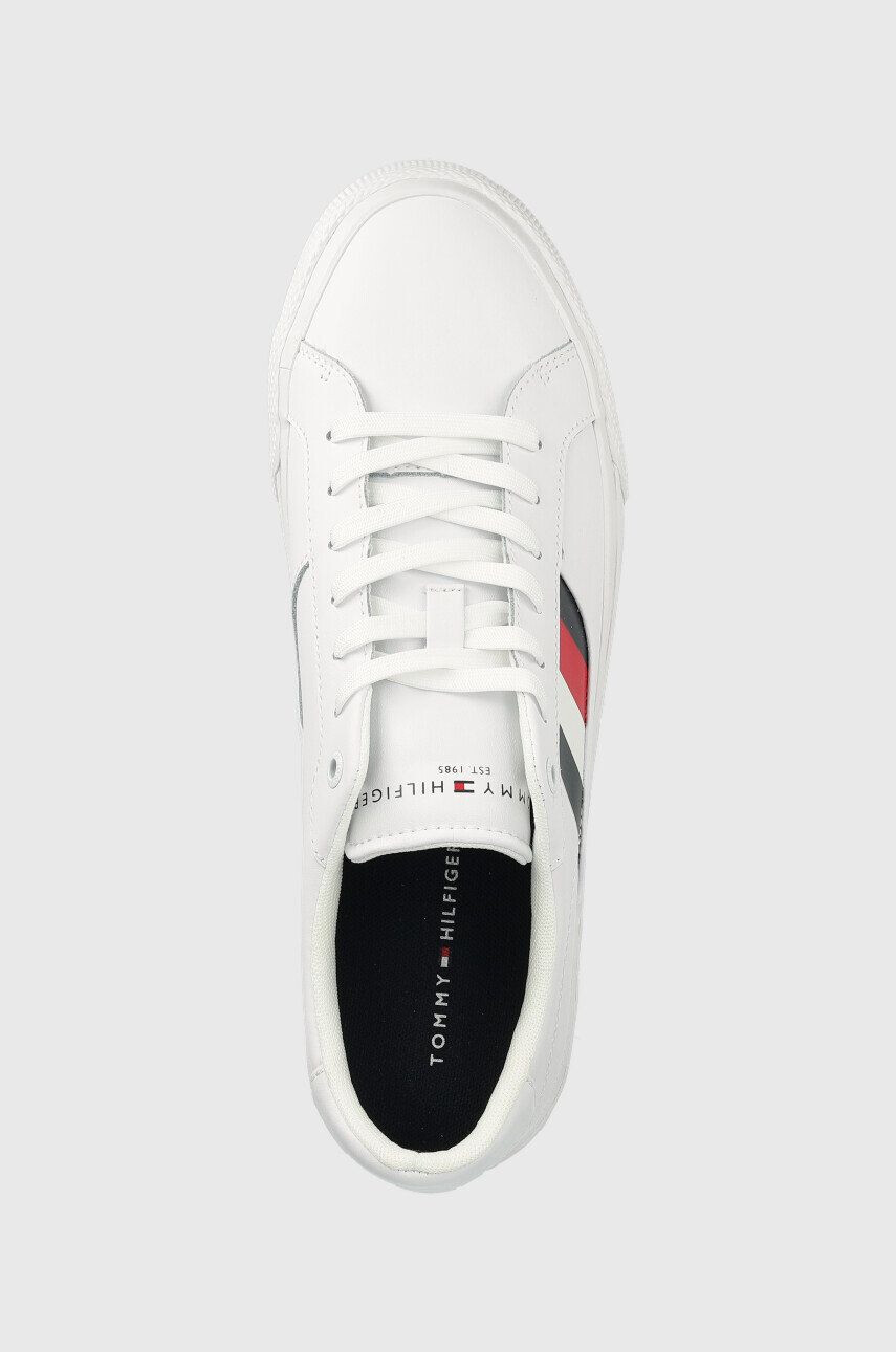 Tommy Hilfiger Kožené tenisky Core Stripes Vulc - Pepit.sk