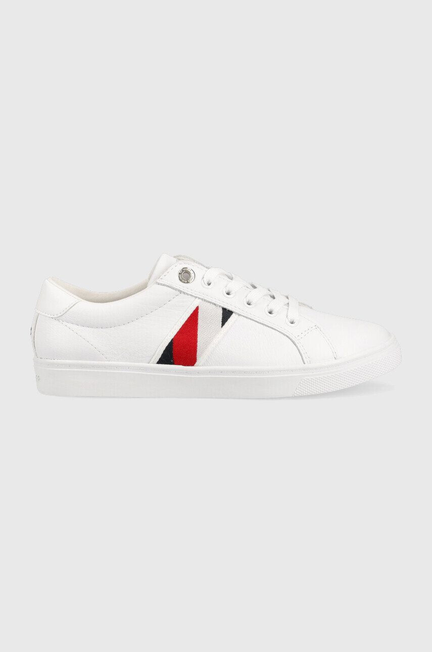 Tommy Hilfiger Kožené tenisky Corporate Tommy Cupsole - Pepit.sk