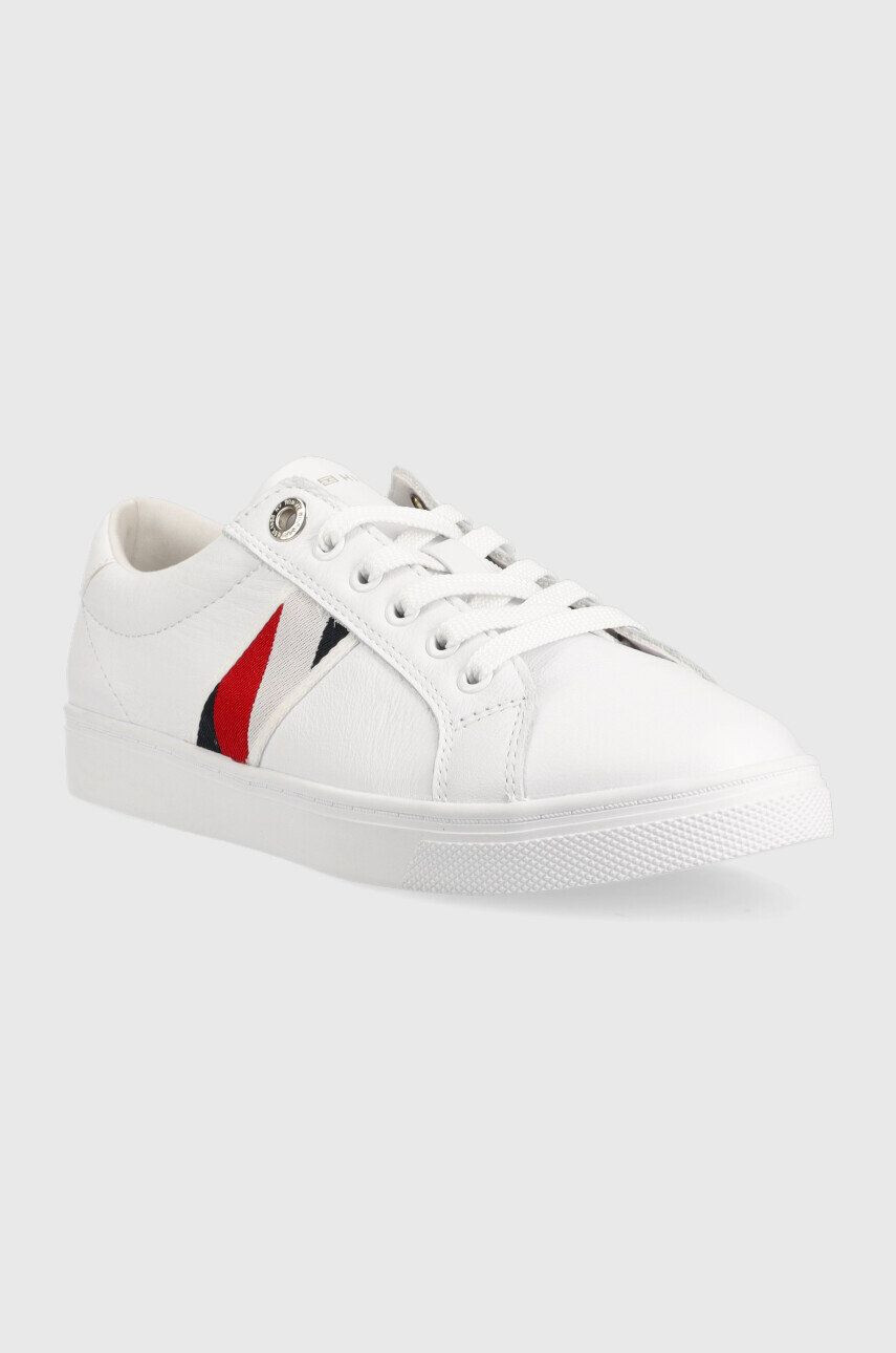 Tommy Hilfiger Kožené tenisky Corporate Tommy Cupsole - Pepit.sk