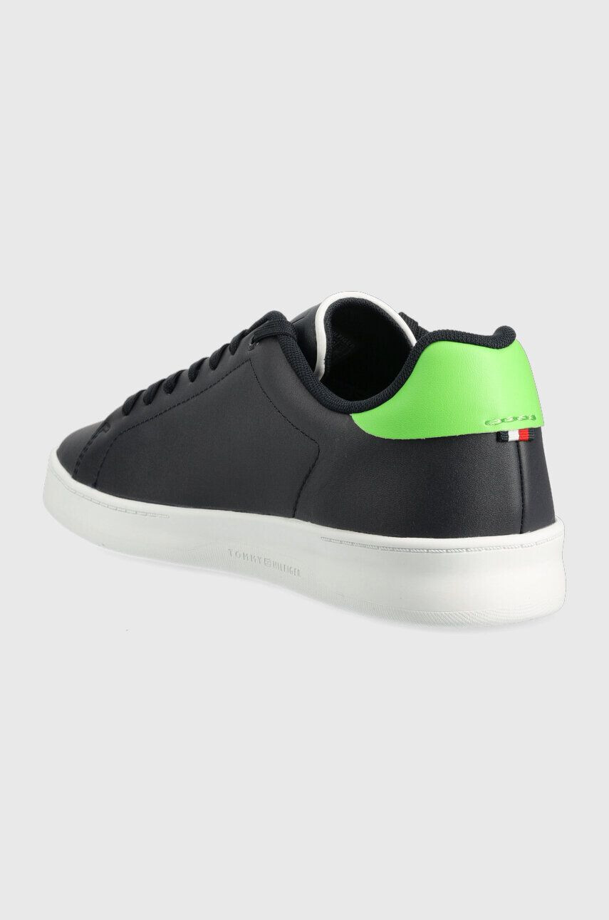 Tommy Hilfiger Kožené tenisky COURT SNEAKER LEATHER CUP tmavomodrá farba - Pepit.sk