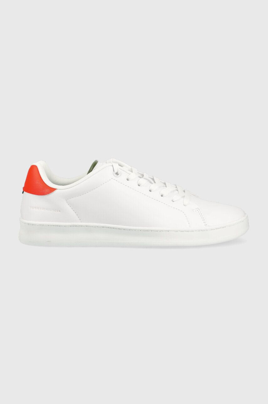 Tommy Hilfiger Kožené tenisky COURT SNEAKER LEATHER CUP tmavomodrá farba - Pepit.sk