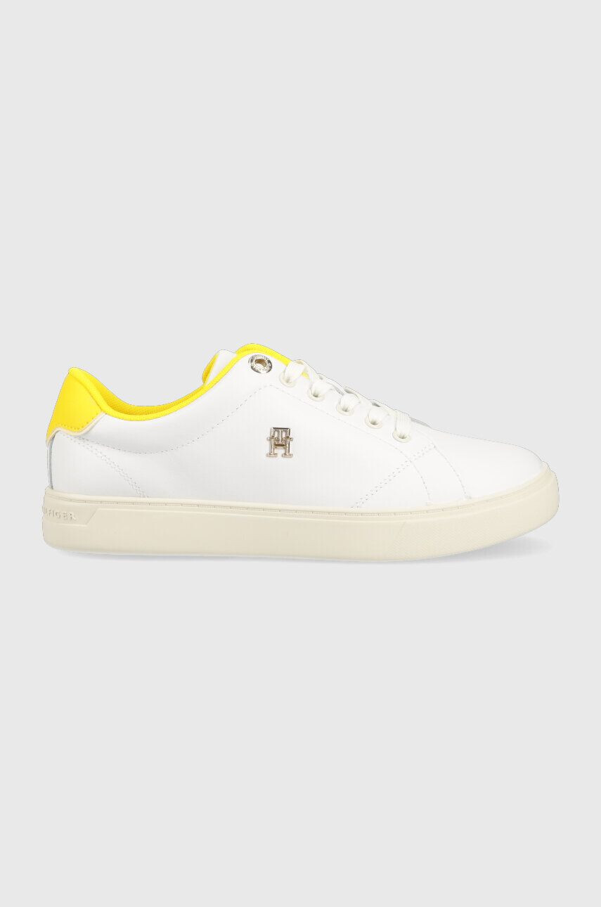 Tommy Hilfiger Kožené tenisky ELEVATED ESSENTIAL COURT SNEAKER biela farba FW0FW07377 - Pepit.sk