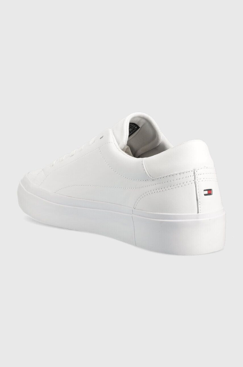 Tommy Hilfiger Kožené tenisky ELEVATED VULC LEATHER LOW biela farba FM0FM04418 - Pepit.sk