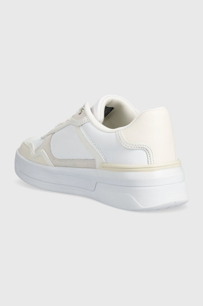 Tommy Hilfiger Kožené tenisky ESSENTIAL BASKET SNEAKER biela farba FW0FW07563 - Pepit.sk