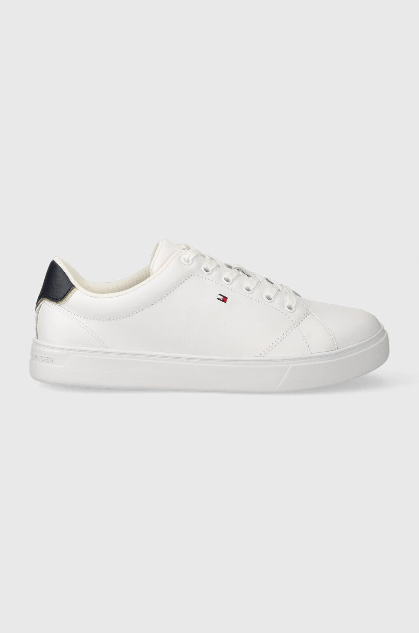 Tommy Hilfiger Kožené tenisky ESSENTIAL COURT SNEAKER biela farba FW0FW07427 - Pepit.sk