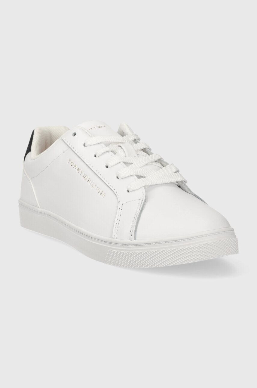 Tommy Hilfiger Kožené tenisky ESSENTIAL CUPSOLE SNEAKER biela farba FW0FW07687 - Pepit.sk