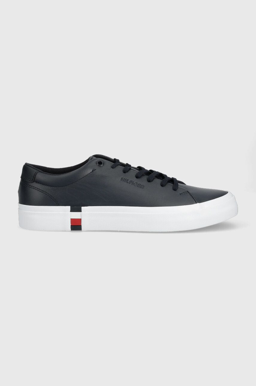 Tommy Hilfiger Kožené tenisky FM0FM04351 MODERN VULC CORPORATE LEATHER - Pepit.sk