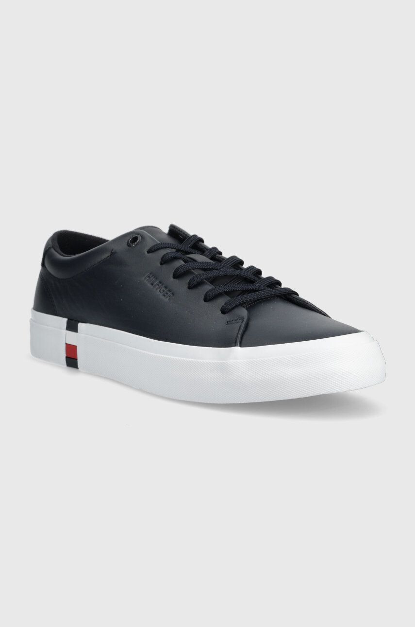 Tommy Hilfiger Kožené tenisky FM0FM04351 MODERN VULC CORPORATE LEATHER - Pepit.sk